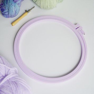 Пяльца пластиковые с винтом Nurge фиолетовые (17.7 см) nurge-17-purple фото