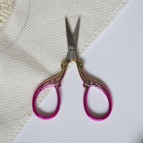Ножницы цапельки маленькие pink-scissors фото