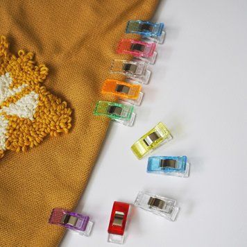Пластиковые клипсы-зажимы для шитья и рукоделия sewing-clips фото